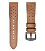 22mm leather strap for Amazfit/Huawei/Samsung smartwatches - brown