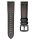 22mm leather strap for Amazfit/Huawei/Samsung smartwatches - black