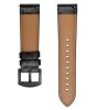 22mm leather strap for Amazfit/Huawei/Samsung smartwatches - black