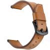 22mm leather strap for Amazfit/Huawei/Samsung smartwatches - brown