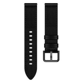   22mm leather strap for Amazfit/Huawei/Samsung smartwatches - black