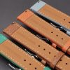 22mm leather strap for Amazfit/Huawei/Samsung smartwatches - orange