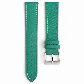   22mm leather strap for Amazfit/Huawei/Samsung smartwatches - green