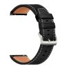 22mm vegan leather strap for Amazfit/Huawei/Samsung smartwatches - black