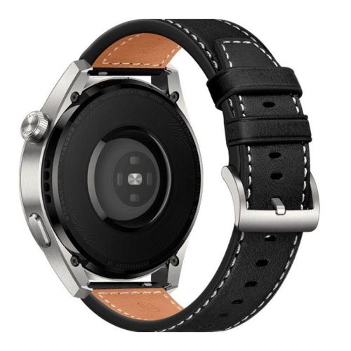 22mm vegan leather strap for Amazfit/Huawei/Samsung smartwatches - black