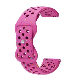   20mm szilikon szíj Amazfit/Garmin/Samsung okosórához - barbie rózsaszín