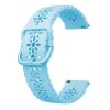 20mm szilikon szíj Amazfit/Garmin/Huawei/Samsung okosórához - világoskék